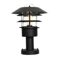 Black "Hightop" Stainless Steel Coastal Pedestal Light - 31cm