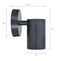 Black Steel Modern Down Light Measurements