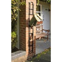 Rotherfield Black 4 Pair Wall Mounted Boot Rack Rotherfield Black 4 Pair Wall Mounted Boot Rack