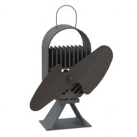 "Air Deco" Eco Wood Stove Fan in Black