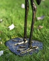 "Kingsley Crane" Black & Gold Cast Aluminium Crane Sculpture Base