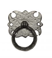 Black Antique Iron Gothic Style Cabinet Ring Pull Handle