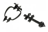 Black Antique Malleable Thumb Latch Set