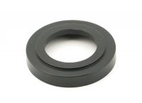 Black Beeswax Lever Door Handle Art Deco Rose