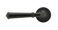 Black Beeswax Lever Door Handle on Rose Black Beeswax Lever Door Handle on Rose