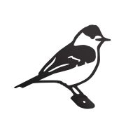 Close-Up of Black Blackcap Steel Fence Topper