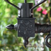 Black Cast Aluminium Wall Bracket Close Up Black Cast Aluminium Wall Bracket Close Up