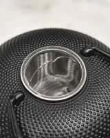 Close-Up of Tea Infuser for Black Cast Iron "Ushirode Kyusu" Japanese Style Teapot