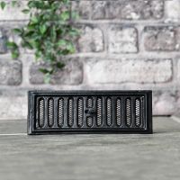 Black Cast Iron Adjustable Air Brick in the Home