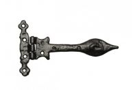 Black Cast Iron Antique Door Hinge Pair