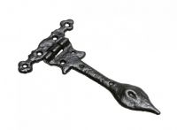 Black Cast Iron Antique Door Hinge Pair