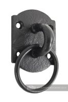 Black Cast Iron Manger Cabinet Ring Pull