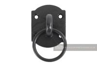 Black Cast Iron Manger Cabinet Ring Pull