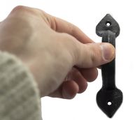 "Rookcliffe Court" 4" Black Cast Iron Pull Handle