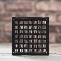 Black Cast iron Square Air Brick/Air Vent - 5.5"