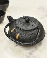 Black and Gold Oriental Teapot
