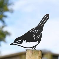 Black Cetti"s Warbler Steel Fence Topper