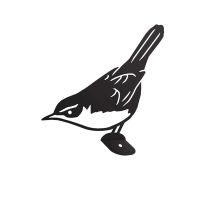 Close-Up of Black Cetti"s Warbler Steel Fence Topper