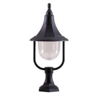 "Sandwood" Black Classic Conical Pillar Light