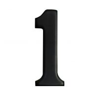 black coated 2 adhesive number "1"