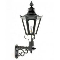 Black Concordia Hexagonal Wall Light on an Ornate Royale Bracket Black Concordia Hexagonal Wall Light on an Ornate Royale Bracket