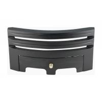 Contemporary Simplistic Fire Front in Black - 16"