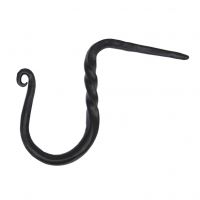 Blacksmith Style Cup Hook Finished in a Black Finish Blacksmith Style Cup Hook Finished in a Black Finish