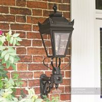 Black Deluxe Victorian Wall and Porch Lantern