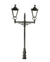 Double Headed Dorchester Lamp post in Black Double Headed Dorchester Lamp post in Black