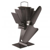 Eco Wood Stove Fan Finished in Black 
