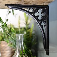 Black Cast Iron "Coalbrookdale" Shelf Bracket Black Cast Iron "Coalbrookdale" Shelf Bracket