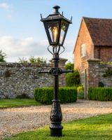 Black Gothic Miniature Lamp Post - 1 copy digital illustration
