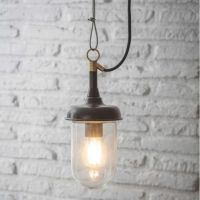 Black Outdoor Hanging Pendant Light