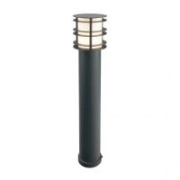 Heavy Duty Steel Bollard Light Finished in Black