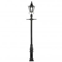 "Concordia" Lamp Post & Hexagonal Lantern Finished in Black "Concordia" Lamp Post & Hexagonal Lantern Finished in Black