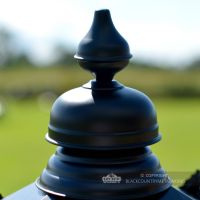Black Hexagonal Lantern Finial Top Black Hexagonal Lantern Finial Top