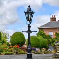 Black Hexagonal Miniature Lamp Post - 1.5m