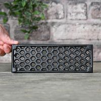 Black "Honeycomb" Cast Iron Air Brick to Scale