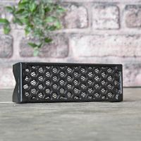 Side View of the Black "Honeycomb" Cast Iron Air Brick 
