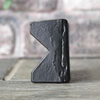 View of the Depth on the Black "Honeycomb" Cast Iron Air Brick 