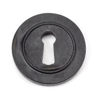 Black Iron Beeswax Round Escutcheon Black Iron Beeswax Round Escutcheon
