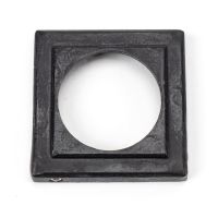 Black Iron Beeswax Square Escutcheon Front Black Iron Beeswax Square Escutcheon Front