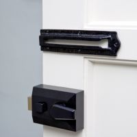 Black Iron Door Night Latch