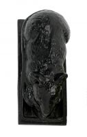 Black Brass Dormouse Door Knocker Black Brass Dormouse Door Knocker