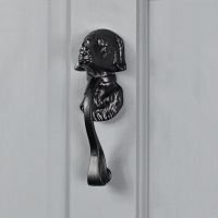 Black Iron Effect Dog Door Knocker