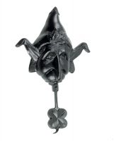 Black Iron Lucky Elf Door Knocker