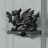 Black Iron Welsh Dragon Door Knocker Black Iron Welsh Dragon Door Knocker