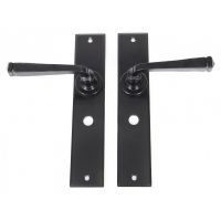 "Ravenscroft" Black Large Simplistic Lever Handle With Bathroom Lock