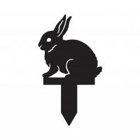 Leveret Hare Silhouette in a Black Finish