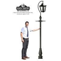 Black Lincoln Swan Neck & Lamp Post - 2.9m Black Lincoln Swan Neck & Lamp Post - 2.9m